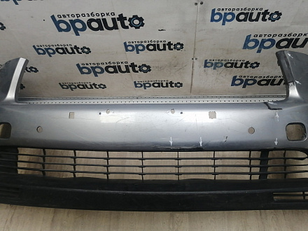 AA045986; Бампер передний; под паркт.; под омыват. (52119-0E220) для Toyota Highlander III (2014 — 2016)/БУ; Оригинал; Р1, Мелкий дефект; 