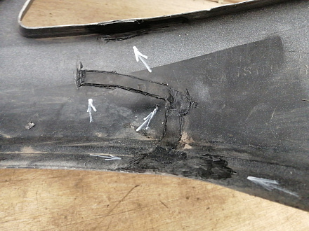 AA040990; Бампер передний; под паркт.; без омыват. (52119-50890) для Lexus LS IV (2006- 2009)/БУ; Оригинал; Р2, Удовлетворительное; 