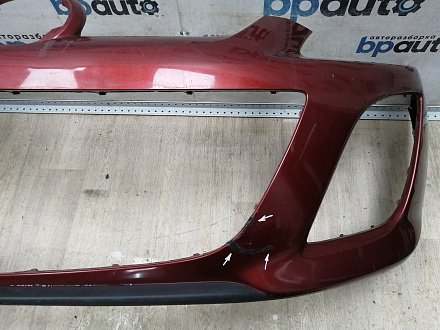 AA045764; Бампер передний; без паркт.; под омыват. (EH44-50031) для Mazda CX-7 I рест. (2009-2012)/БУ; Оригинал; Р1, Мелкий дефект; 