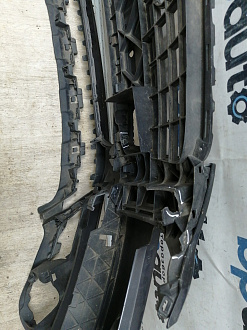 AA045531; Бампер передний; под паркт.; под омыват. (4L0 807 437 H) для Audi Q7 I рест. (2010-2015)/БУ; Оригинал; Р1, Мелкий дефект; 