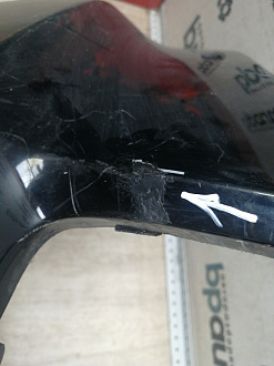 AA045949; Бампер передний; под паркт.; под омыват. (52119-0E220) для Toyota Highlander III (2014 — 2016)/БУ; Оригинал; Р1, Мелкий дефект; 