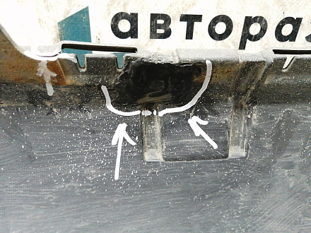 AA030289; Бампер передний; под паркт.; под омыват. (52119-60G50) для Toyota Land Cruiser Prado 150 рест. (2013 — 2017)/БУ; Оригинал; Р1, Мелкий дефект; 