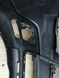 AA046292; Бампер передний; без паркт.; без омыват. (6400C950) для Mitsubishi ASX I (2010-2013)/БУ; Оригинал; Р1, Мелкий дефект; 