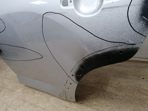 Фотография детали AA043319; Дверь задняя левая, под расширитель, не Long (67004-42100) для Toyota Rav4/БУ; Оригинал; Р3, Под восстановление; . Фото номер 8