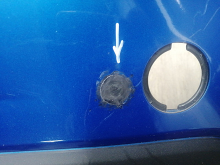 AA045774; Бампер передний; без паркт.; под омыват. (KD45-50031) для Mazda CX-5/БУ; Оригинал; Р1, Мелкий дефект; 