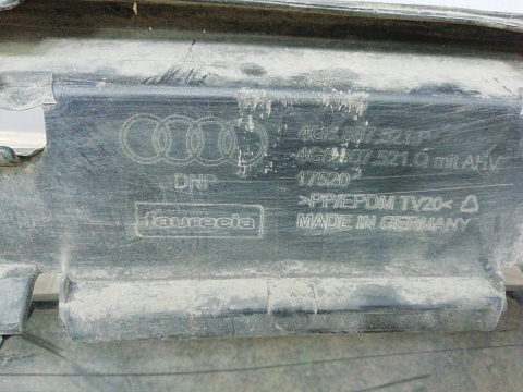Фотография детали AA000798; Юбка заднего бампера, S-line (4G8 807 521 P) для Audi A7 I Sportback (2014-2018)/БУ; Оригинал; Р1, Мелкий дефект; . Фото номер 9