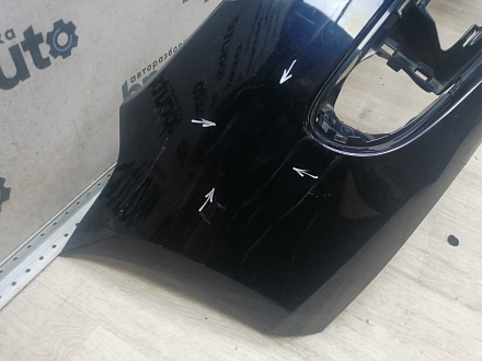 AA045978; Бампер передний; без паркт.; под омыват. (5K0807221) для Volkswagen Golf/БУ; Оригинал; Р1, Мелкий дефект; 