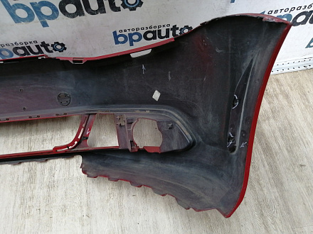 AA044395; Бампер передний; без паркт.; под омыват. (5С6807221B) для Volkswagen Jetta VI (2010- 2014)/БУ; Оригинал; Р1, Мелкий дефект; 