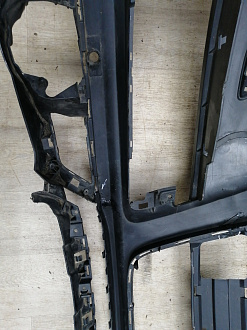 AA045532; Бампер передний; под паркт.; под омыват. (4L0 807 437 H) для Audi Q7 I рест. (2010-2015)/БУ; Оригинал; Р2, Удовлетворительное; 