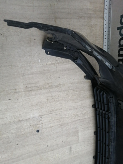 AA045949; Бампер передний; под паркт.; под омыват. (52119-0E220) для Toyota Highlander III (2014 — 2016)/БУ; Оригинал; Р1, Мелкий дефект; 