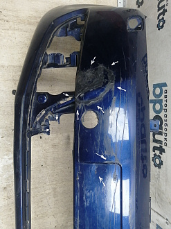 AA045789; Бампер передний; без паркт.; под омыват. (5M0807221N) для Volkswagen Golf Plus II (2009-2014)/БУ; Оригинал; Р2, Удовлетворительное; 