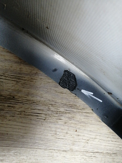 AA045915; Бампер передний; без паркт.; без омыват. (52119-02A90) для Toyota Auris I рест. (2010- 2013)/БУ; Оригинал; Р1, Мелкий дефект; 