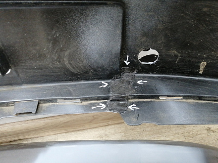 AA014103; Бампер передний; под паркт.; без омыват. (52119-02E50) для Toyota Corolla 180 (2013 - 2016)/БУ; Оригинал; Р1, Мелкий дефект; 