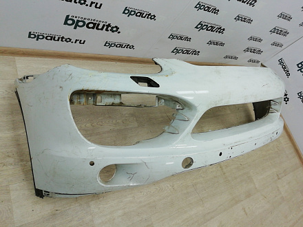AA001087; Бампер передний; под паркт.; под омыват. (7P5 807 221) для Porsche Cayenne II (958) (2010-2014)/БУ; Оригинал; Р1, Мелкий дефект; 