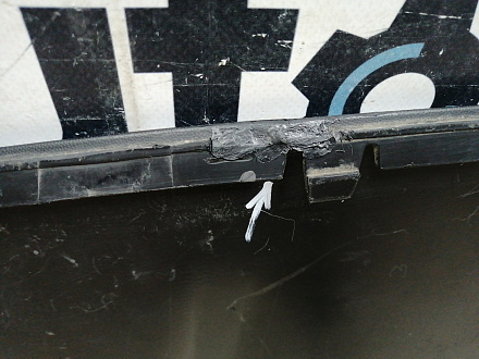 AA045746; Юбка переднего бампера (7P5807061) для Porsche Cayenne II (958) (2010-2014)/БУ; Оригинал; Р1, Мелкий дефект; 