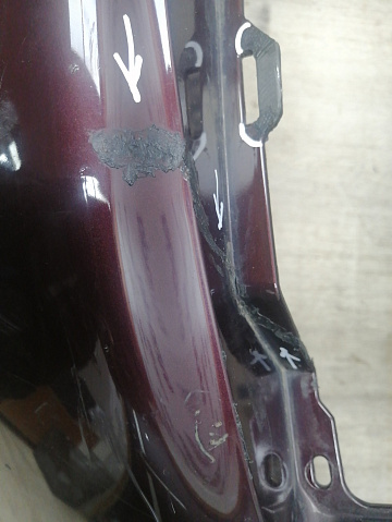 Фотография детали AA045721; Бампер передний; без паркт.; под омыват. (62022-3JA0H) для Infiniti/БУ; Оригинал; Р1, Мелкий дефект; . Фото номер 6