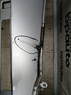 AA045401; Бампер передний; под паркт.; под омыват. (52119-06C40) для Toyota Camry/БУ; Оригинал; Р2, Удовлетворительное; 