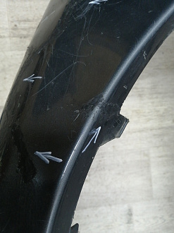 AA045936; Бампер передний; без паркт.; под омыват. (9680484677) для Peugeot 308 I (2008-2011)/БУ; Оригинал; Р2, Удовлетворительное; 