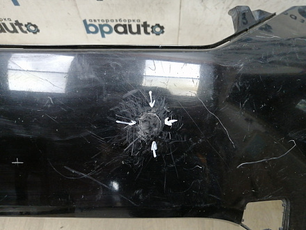 AA044603; Бампер передний; без паркт.; без омыват. (52119-0E914) для Toyota Highlander II рест. (2010 - 2013)/БУ; Оригинал; Р1, Мелкий дефект; 