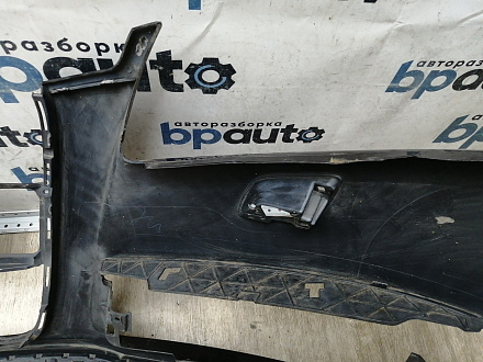 AA045517; Бампер передний; под паркт.; под омыват. (4L0 807 437 H) для Audi Q7 I рест. (2010-2015)/БУ; Оригинал; Р1, Мелкий дефект; 