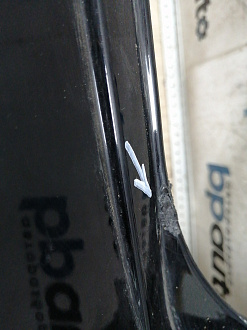 AA046116; Бампер задний; без паркт. (86611-4Y000) для Kia Rio III Sedan (2011- 2015)/БУ; Оригинал; Р1, Мелкий дефект; 