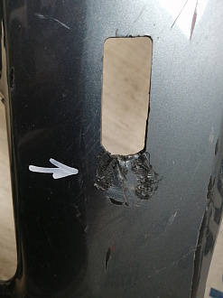 AA045745; Бампер передний; без паркт.; под омыват. (BGV450031) для Mazda 3 BL/БУ; Оригинал; Р1, Мелкий дефект; 