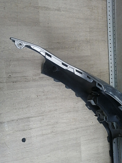 AA045979; Бампер передний; без паркт.; под омыват. (5K0807221) для Volkswagen Golf/БУ; Оригинал; Р1, Мелкий дефект; 