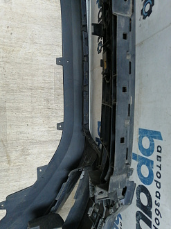 BA000162; Бампер передний; под паркт.; под омыват. (4G0 807 437) для Audi A6 C7/БУ; Оригинал; Р1, Мелкий дефект; 