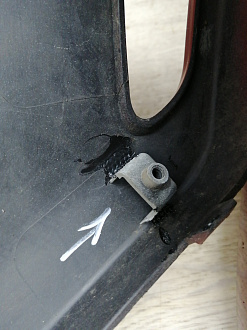 AA045847; Бампер передний; без паркт.; без омыват. (86511-4Y000) для Kia Rio/БУ; Оригинал; Р1, Мелкий дефект; 