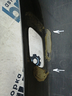 AA045688; Бампер передний; без паркт.; под омыват. (5СU807221A) для Volkswagen Jetta VI рест. (2015-2018)/БУ; Оригинал; Р1, Мелкий дефект; 