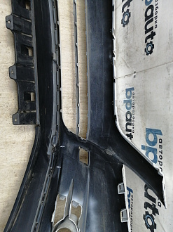 AA045474; Бампер передний, Sport-Style; без паркт.; под омыват. (5N0807221) для Volkswagen Tiguan I (2007- 2011)/БУ; Оригинал; Р1, Мелкий дефект; 