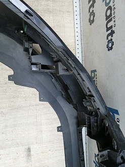 BA000166; Бампер передний; под паркт.; под омыват. (4G0 807 437) для Audi A6 C7/БУ; Оригинал; Р1, Мелкий дефект; 