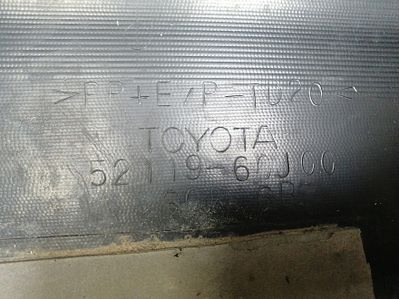 AA046530; Бампер передний; под паркт.; под омыват. (52119-60J00) для Toyota Land Cruiser 200 рест. (2012 — 2015)/БУ; Оригинал; Р1, Мелкий дефект; 