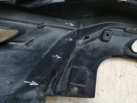 AA044809; Бампер передний; без паркт.; без омыват. (6400J025ZZ) для Mitsubishi ASX I рест.2 (2016- 2019)/БУ; Оригинал; Р1, Мелкий дефект; 