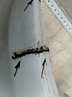 AA045516; Бампер передний; под паркт.; под омыват. (4L0 807 437 H) для Audi Q7 I рест. (2010-2015)/БУ; Оригинал; Р2, Удовлетворительное; 