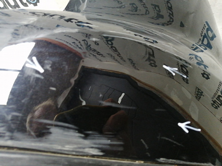 AA045214; Бампер задний; под паркт. (BB53-17D781-A) для Ford Explorer V (2011-2015)/БУ; Оригинал; Р1, Мелкий дефект; 