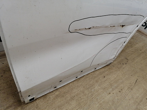 Фотография детали AA043060; Дверь задняя левая (77003-C5000) для Kia Sorento/БУ; Оригинал; Р3, Под восстановление; . Фото номер 4