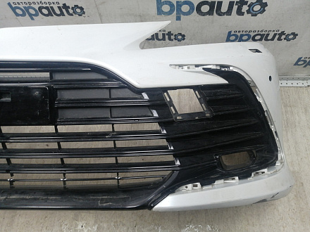 AA045787; Бампер передний; под паркт.; под омыват. (52119-06J20) для Toyota Camry 70 рест. (2021-2024)/БУ; Оригинал; Р1, Мелкий дефект; 