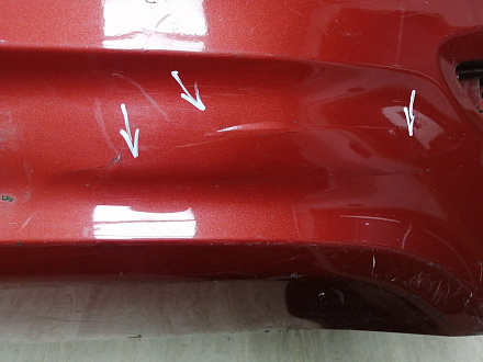 AA045694; Бампер задний; под паркт. (86611-4L000) для Hyundai/БУ; Оригинал; Р1, Мелкий дефект; 