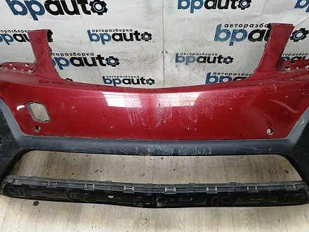 AA044990; Бампер передний; под паркт.; под омыват. (95122388) для Opel Mokka (2012 - 2015)/БУ; Оригинал; Р1, Мелкий дефект; 