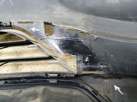 AA025600; Бампер передний; без паркт.; под омыват. (31323765) для Volvo XC60 I рест. (2013-2017)/БУ; Оригинал; Р1, Мелкий дефект; 