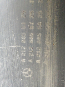 AA045466; Бампер задний AMG; под паркт. (A2128855125) для Mercedes-Benz E-klasse IV Sedan (W212) (2009-2013)/БУ; Оригинал; Р1, Мелкий дефект; 