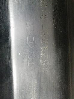 AA046002; Юбка переднего бампера (52129-0E010) для Toyota Highlander III (2014 — 2016)/БУ; Оригинал; Р1, Мелкий дефект; 