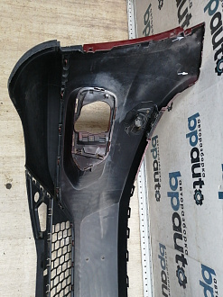 BA000190; Бампер передний, Track-Field; без паркт.; под омыват. (5N0807221T) для Volkswagen Tiguan I рест. (2011- 2016)/БУ; Оригинал; Р1, Мелкий дефект; 