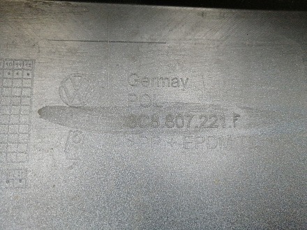 AA045816; Бампер передний; под паркт.; под омыват. (3C8807221F) для Volkswagen Passat CC рест. (2012-2017)/БУ; Оригинал; Р1, Мелкий дефект; 