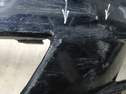 BA000228; Бампер передний; под паркт.; под омыват. (5G0807221) для Volkswagen Golf/БУ; Оригинал; Р1, Мелкий дефект; 