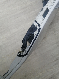 AA045981; Бампер передний; под паркт.; под омыват. (5K0807221) для Volkswagen Golf/БУ; Оригинал; Р1, Мелкий дефект; 