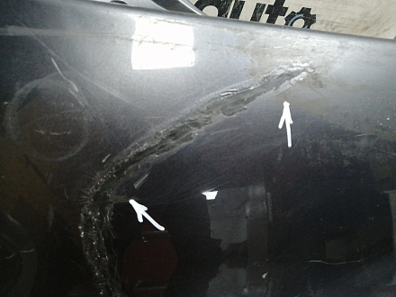 AA045814; Бампер задний; без паркт. (52159-02400) для Toyota Auris I (2007- 2010)/БУ; Оригинал; Р1, Мелкий дефект; 