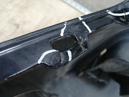 AA045593; Бампер передний; без паркт.; под омыват. (8K0 807 437 AC) для Audi A4 B8/БУ; Оригинал; Р1, Мелкий дефект; 