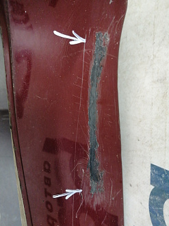 AA046214; Бампер задний; без паркт. (86611-10000) для Hyundai Matrix I рест. 2 (2008-2010)/БУ; Оригинал; Р2, Удовлетворительное; 